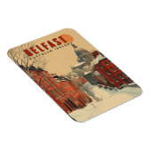Magnet Flexible Voyage de Belfast vintage Winter (Côté Droit)