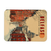 Magnet Flexible Voyage de Belfast vintage Winter (Horizontal)
