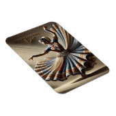 Magnet Flexible Voyage de danseuse indienne Kathak (Côté Droit)