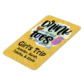 Magnet Flexible Voyage de fille Boire à la main orteils dans le sa (Côté Gauche)