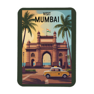 Magnet Flexible Voyage d'illustrations à Mumbai India Gateway of I