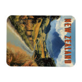 Magnet Flexible Voyage en Nouvelle-Zélande vintage (Horizontal)