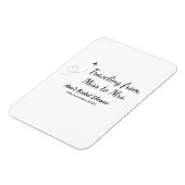 Magnet Flexible Voyage enterrement de vie de jeune fille ajouter n (Côté Gauche)