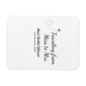 Magnet Flexible Voyage enterrement de vie de jeune fille ajoutez n (Horizontal)