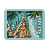 Magnet Flexible Voyage Rétro Split Croatie (Horizontal)