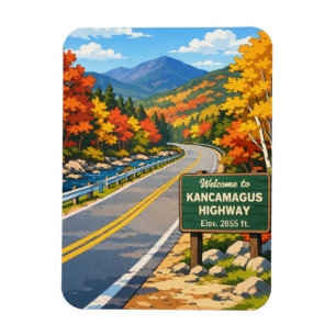 Magnet Flexible Voyage sur la Kancamagus Highway au New Hampshire