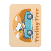 Magnet Flexible Voyage sur route | Arachides se sentent libres (Vertical)