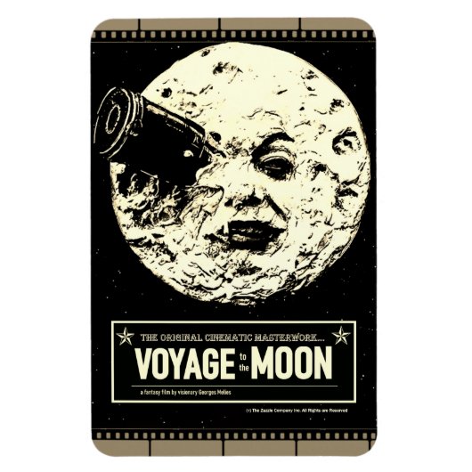 Magnet Flexible *VOYAGE vers la lune* Aimant flexible (Vertical)