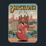 Magnet Flexible Voyage vintage barcelona sagrada familia cadeaux<br><div class="desc">Découvrez ma boutique Zazzle pour des cartes postales personnalisées,  des tasses et plus encore ! Ces produits amusants sont parfaits pour les cadeaux,  les souvenirs ou l'usage quotidien. Que ce soit un jour férié,  un anniversaire ou un moment spécial,  vous pouvez les customiser pour les rendre plus significatifs !</div>