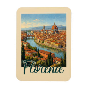 Magnet Flexible Voyage vintage Florence Italie