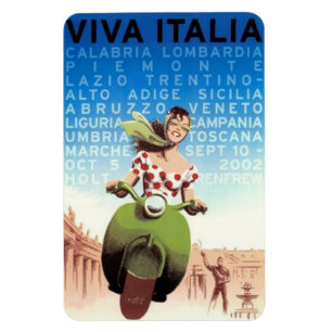 Magnet Flexible Voyage vintage Italie -