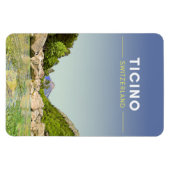 Magnet Flexible Voyage vintage Tessin Suisse (Horizontal)