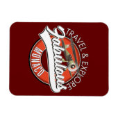 Magnet Flexible voyager explorer fabuleux logo de Monaco (Horizontal)