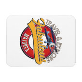 Magnet Flexible voyager explorer fabuleux logo Majorque (Horizontal)