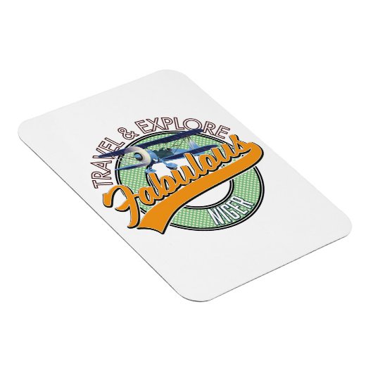 Magnet Flexible voyager explorer fabuleux logo Niger (Côté Droit)