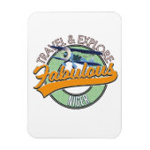 Magnet Flexible voyager explorer fabuleux logo Niger (Vertical)