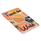 Magnet Flexible Voyagez dans le monde Classic avion poster Soirée (Côté Droit)