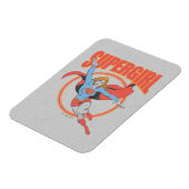 Magnet Flexible Vrai Vintage Supergirl Flying Graphic (Côté Gauche)