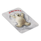 Magnet Flexible Vraiment grand ange de neige (Côté Droit)