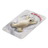 Magnet Flexible Vraiment grand ange de neige (Côté Gauche)