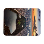 Magnet Flexible Vue aérienne de Central Park au coucher du soleil (Horizontal)