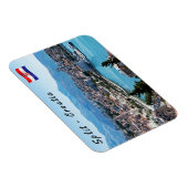 Magnet Flexible Vue aérienne du front de mer de la ville de Split, (Côté Droit)