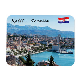 Magnet Flexible Vue aérienne du front de mer de la ville de Split,