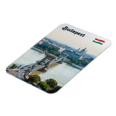 Magnet Flexible Vue aérienne du Pont des Chaînes - Budapest (Côté Gauche)