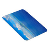 Magnet Flexible Vue aérienne sur l'aimant rectangulaire Bora Bora (Côté Droit)