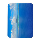 Magnet Flexible Vue aérienne sur l'aimant rectangulaire Bora Bora (Vertical)