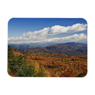 Magnet Flexible Vue automnale des montagnes du sud des Appalaches