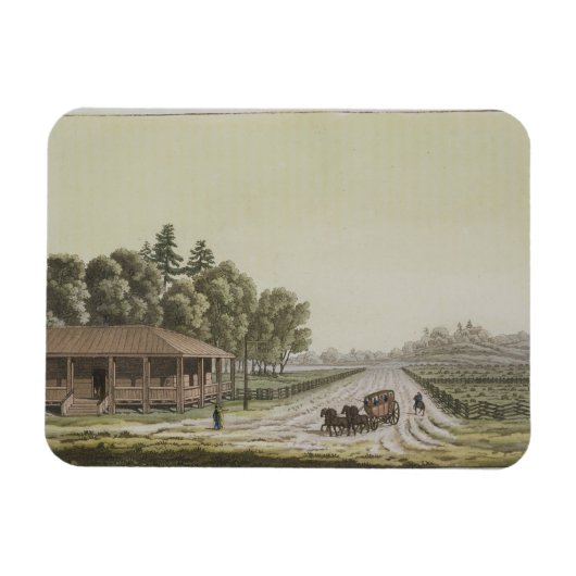 Magnet Flexible Vue de Capitol Hill, Washington (gravure couleur) (Horizontal)