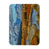 Magnet Flexible Vue de la rivière Grand Teton Mountains à l'automn (Vertical)