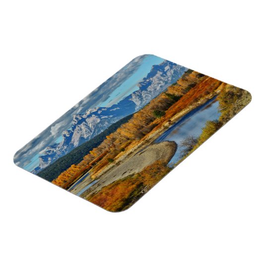 Magnet Flexible Vue de la rivière Grand Teton Mountains à l'automn (Côté Gauche)
