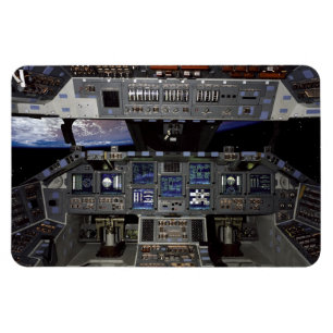Magnet Flexible Vue de la Terre en orbite depuis le cockpit de la