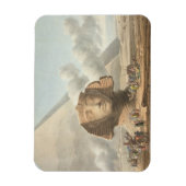 Magnet Flexible Vue de la Tête du Sphinx et de la Pyramide de (Vertical)