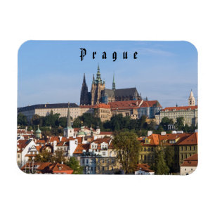 Magnet Flexible Vue de la vieille ville et du château de Prague, R