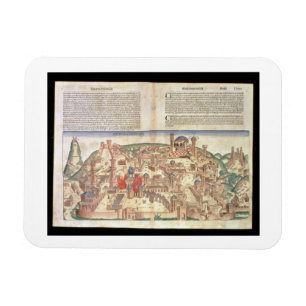 Magnet Flexible Vue de la ville de Jérusalem, de Nuremberg