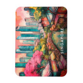 Magnet Flexible Vue de la ville de Singapour colorée (Vertical)