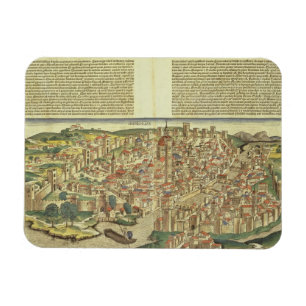 Magnet Flexible Vue de la ville murée de Florence, du Nure