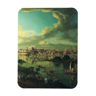 Magnet Flexible Vue de Varsovie depuis Praga par Bernardo Bellotto