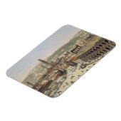 Magnet Flexible Vue de Vérone, gravée par L. Cherbuin (couleur en (Côté Gauche)