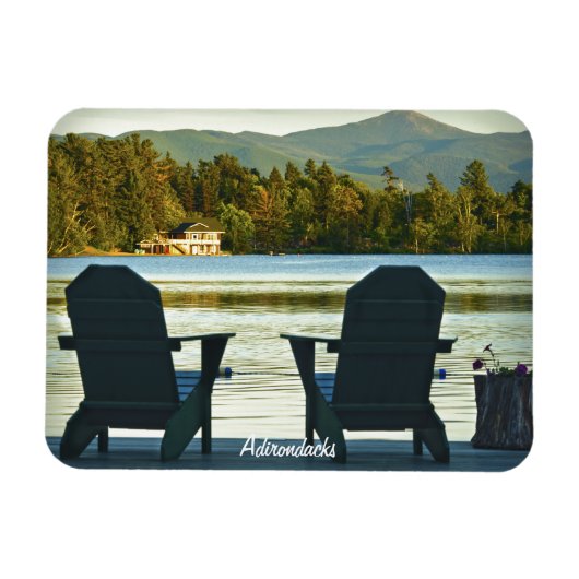 Magnet Flexible Vue des chaises Adirondack dans les Adirondacks, N (Horizontal)