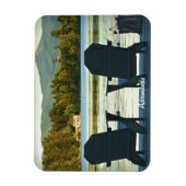 Magnet Flexible Vue des chaises Adirondack dans les Adirondacks, N (Vertical)