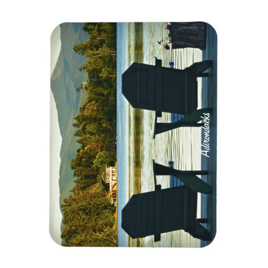 Magnet Flexible Vue des chaises Adirondack dans les Adirondacks, N (Vertical)