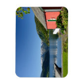 Magnet Flexible Vue du fjord norvégien + aimant rectangle de la cu (Vertical)