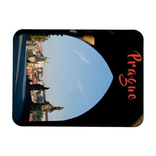 Magnet Flexible Vue du pont Charles à Prague - Tchèque R. (Horizontal)