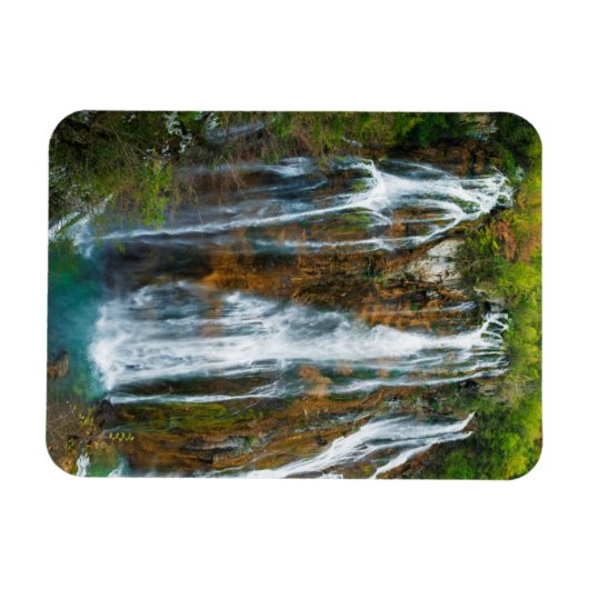 Magnet Flexible Vue en hauteur sur la cascade, Croatie (Horizontal)
