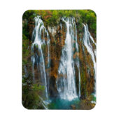 Magnet Flexible Vue en hauteur sur la cascade, Croatie (Vertical)