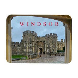 Magnet Flexible Vue encadrée du château de Windsor aimant frigo